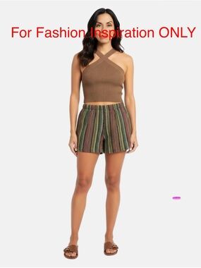 Kimchi Blue Urban Outfitters NWT Striped Short Multicolor Festival Summer XSMALL